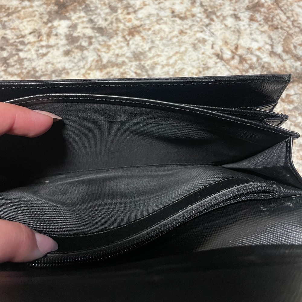 ❌SOLD!❌ PRADA Vintage Tessuto Nero Nylon & Leather Wallet Italy 100% Authentic! - Picture 15 of 16